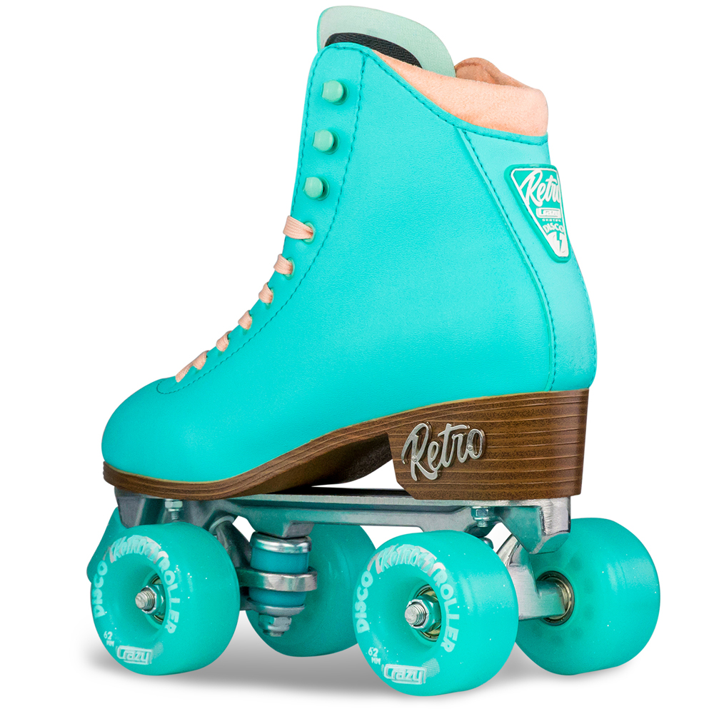 Crazy Skates Retro Roller Skates Teal EU41